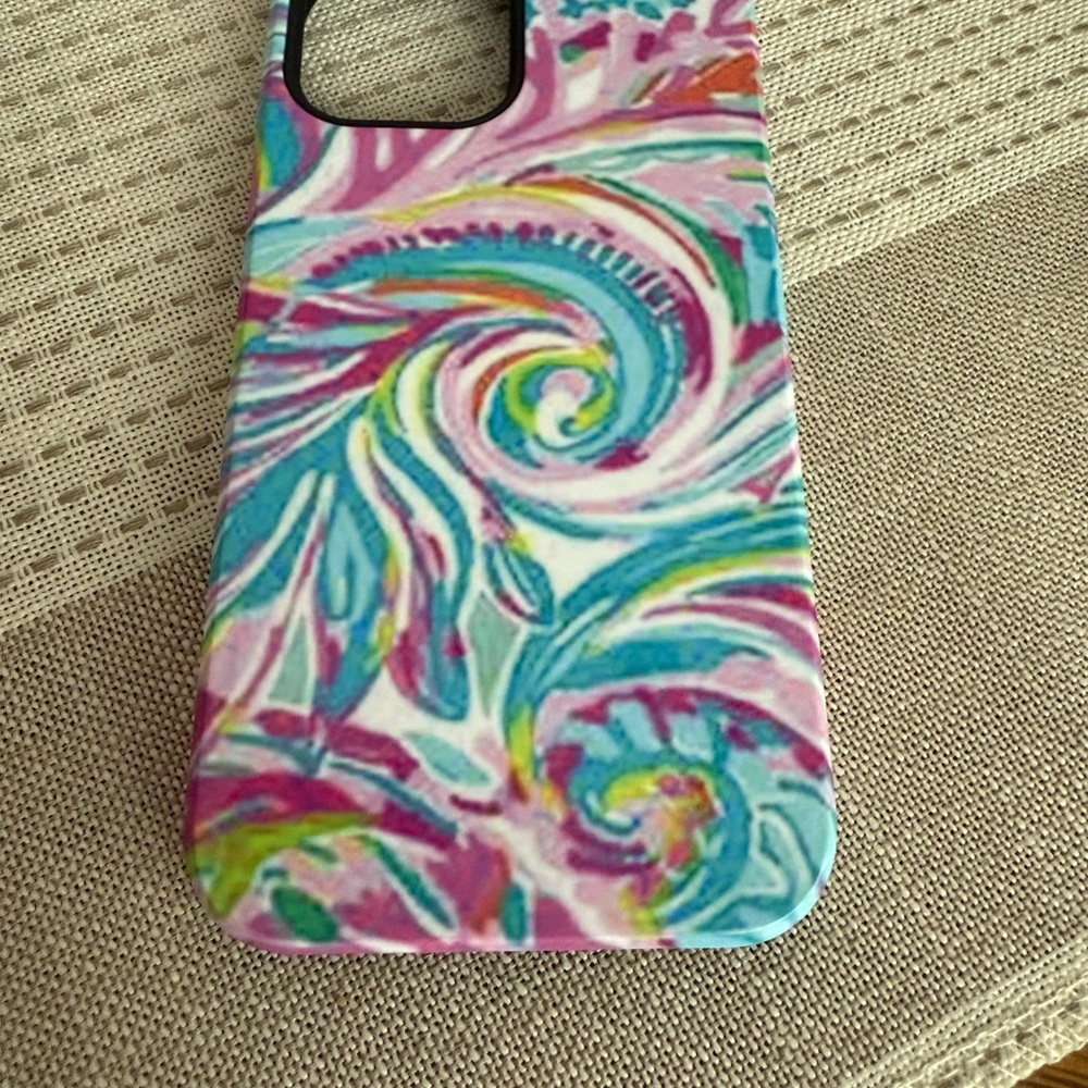 Pink and Blue Swirl Pattern iPhone 12 Pro Case